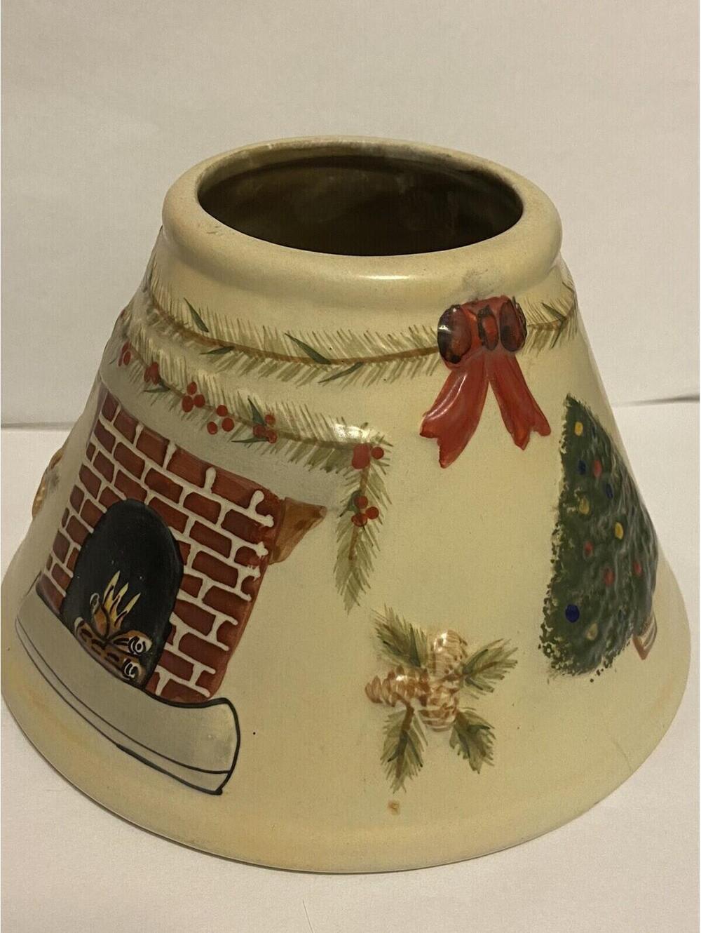 Christmas candle shade.